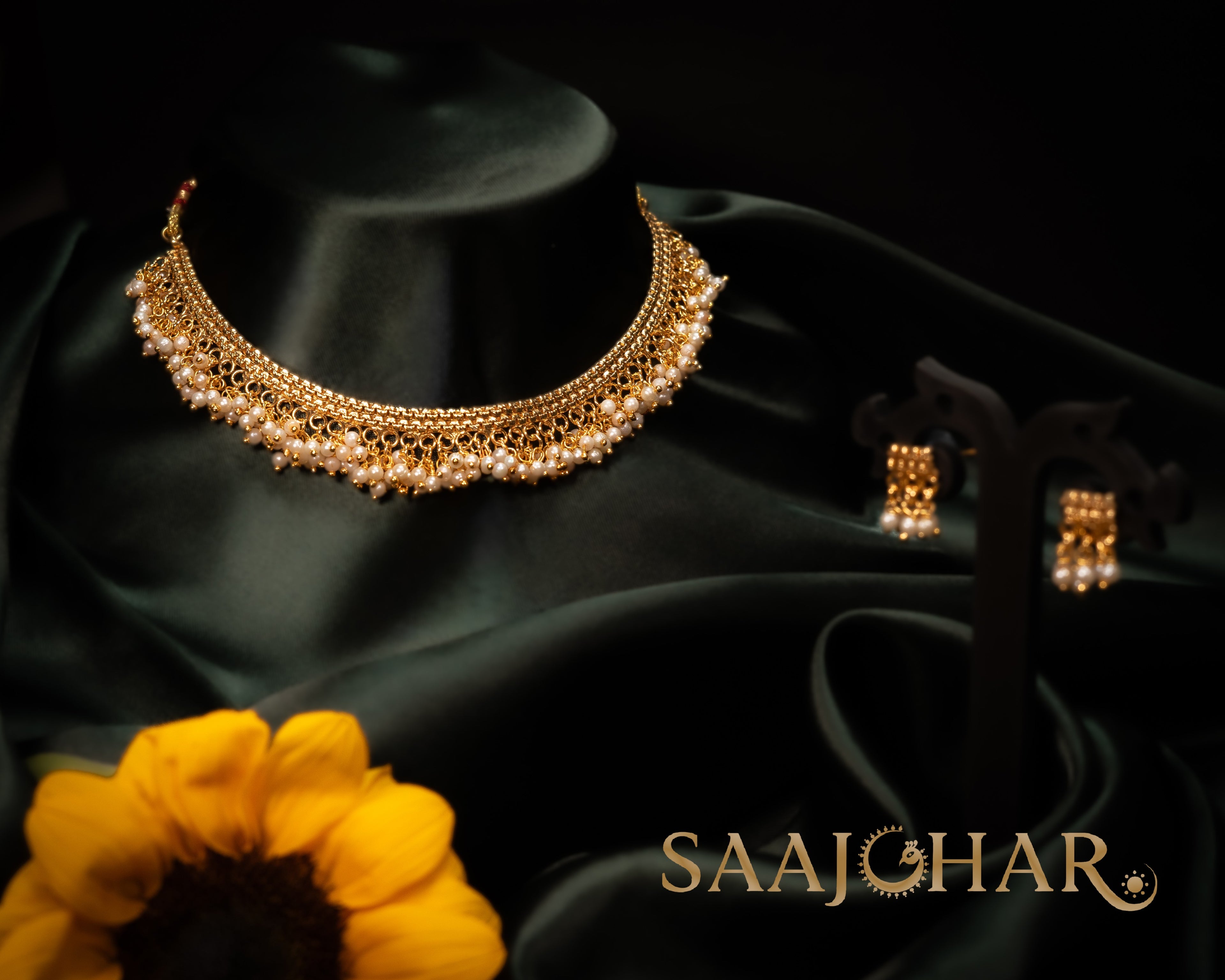 Royal Pearl Layered Choker Set