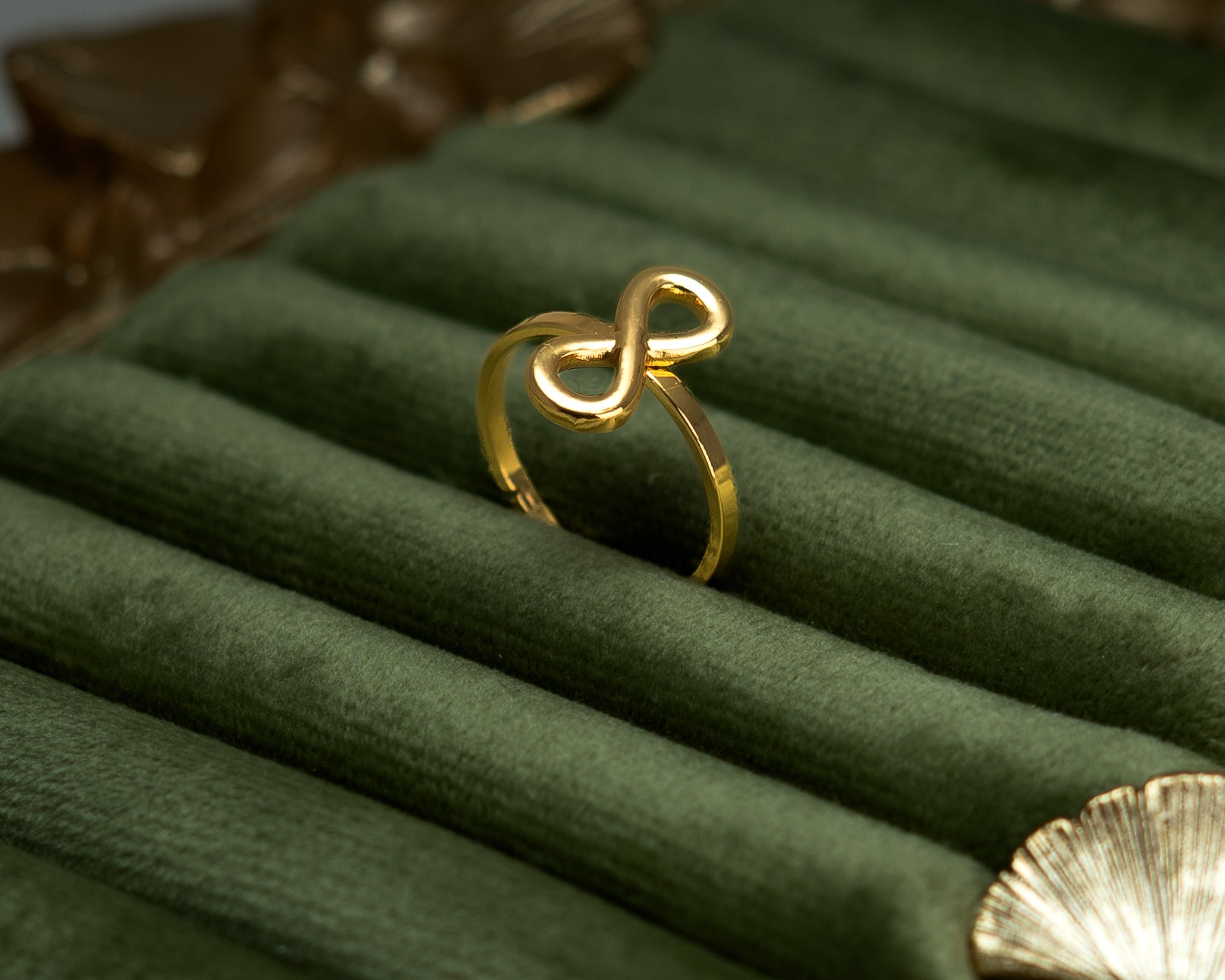 Minimal Gold Infinity Ring for Women | Symbol of Eternal Love
