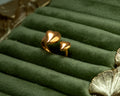 Dual Heart Open Gold Ring – Minimal Statement Design